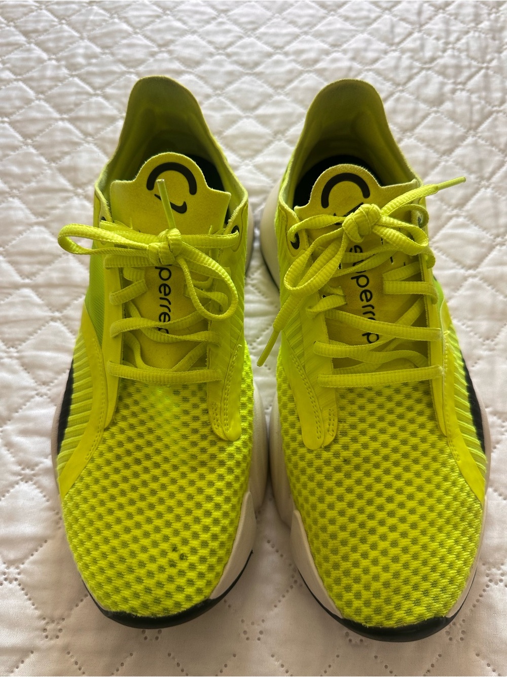 Nike SuperRep Men's Low Top Lace-Up Mesh Gym Training Sneakers Yellow/Black